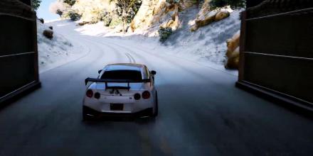 GTR Driving Nissan Winter 3D截图5