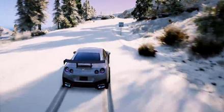 GTR Driving Nissan Winter 3D截图4