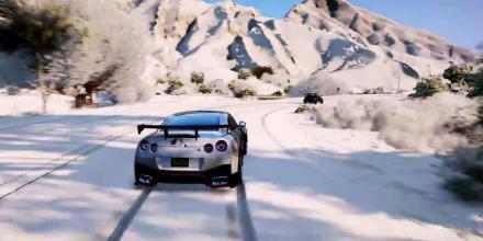 GTR Driving Nissan Winter 3D截图2