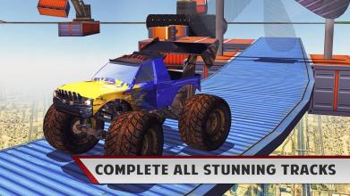 Monster Stunt Impossible Track Racing截图1