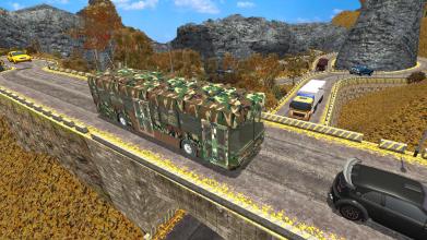 Offroad Uphill US Army Bus Driver Soldier Duty截图2