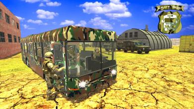 Offroad Uphill US Army Bus Driver Soldier Duty截图3