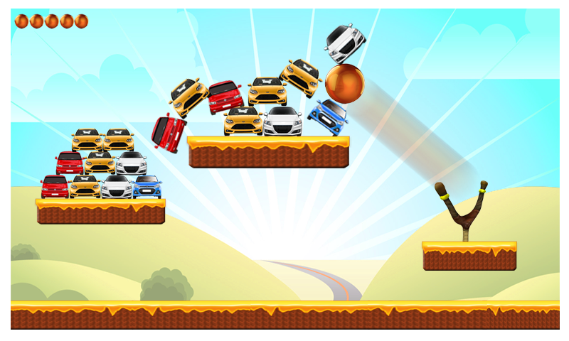 Cars Knock Down game截图1