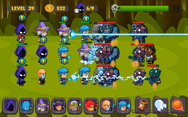 Zombies Defense vs Wizards截图1