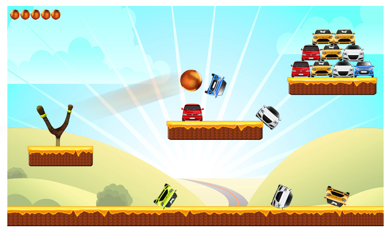 Cars Knock Down game截图2