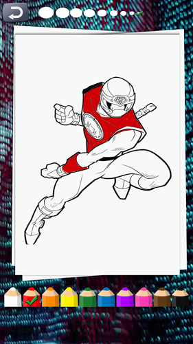 rangers coloring book截图3