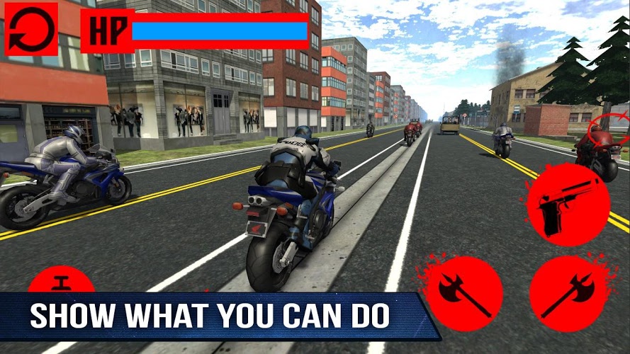 Police Moto Bike Robot Racing截图3