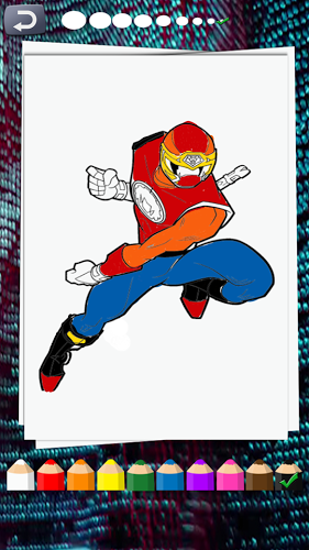 rangers coloring book截图4