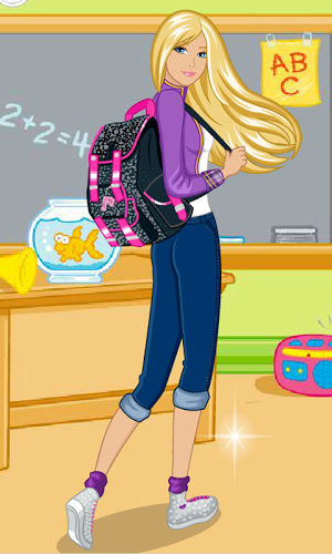 Dress Up Barbie Back to School截图3