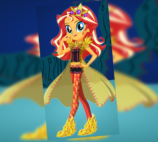 Dress Up Sunset Shimmer Games截图1