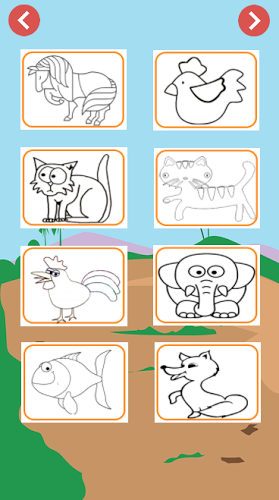 funny animals coloring book截图1