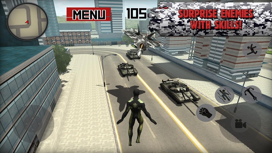 Spider Hero: Army USA 3D截图3