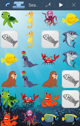 Kids Memory Game - Sea Animals截图4