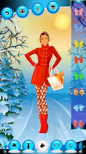 Winter Fashion Dress Up Games截图5