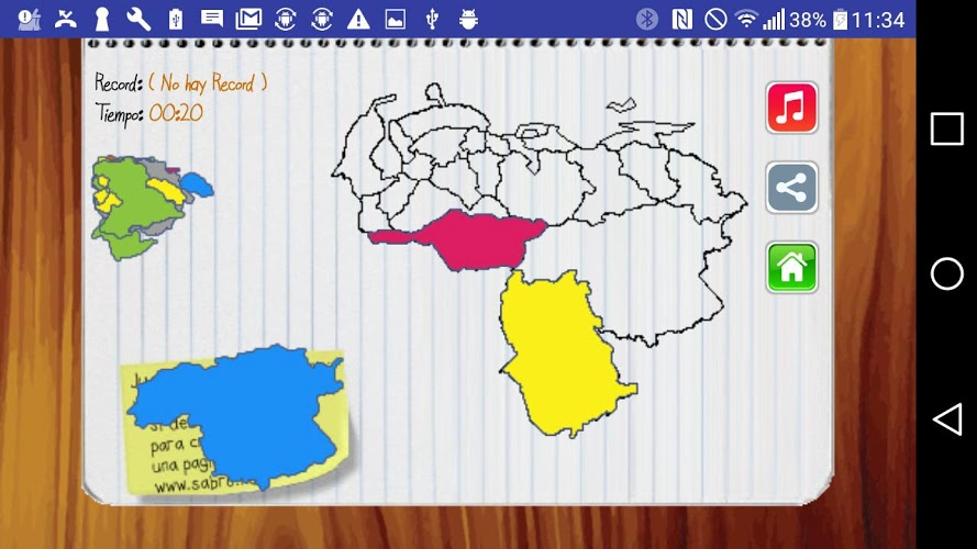 Juego del Mapa de Venezuela截图5