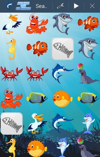 Kids Memory Game - Sea Animals截图3