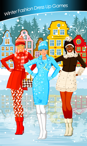 Winter Fashion Dress Up Games截图1