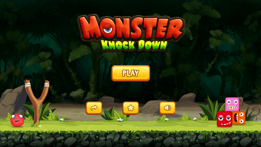 Slingshot Knockdown Monster截图1