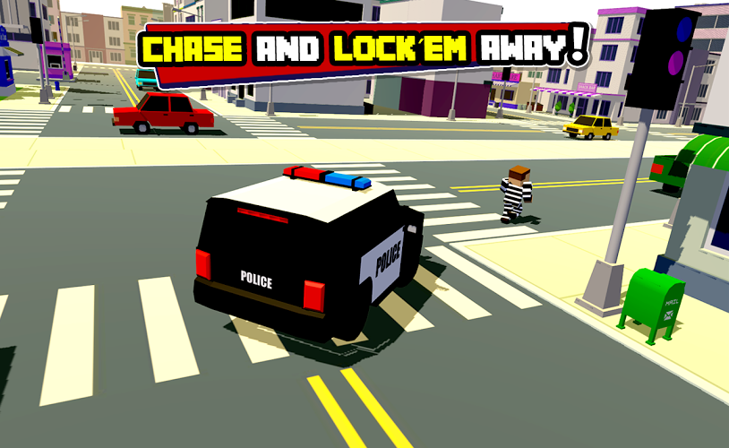 Blocky City Cop: Criminal Hunt截图2