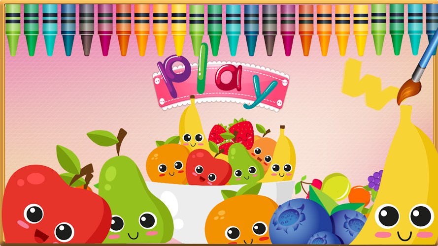 Fruit Vocab & Paint Game截图5