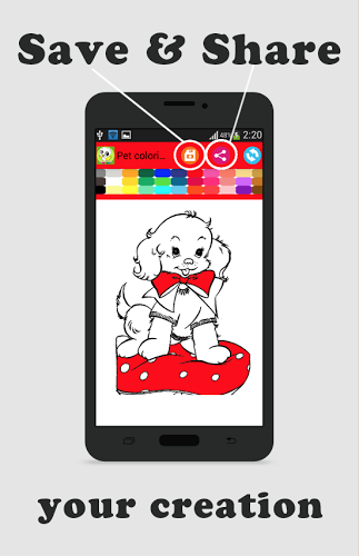 Pets coloring book for kids截图2