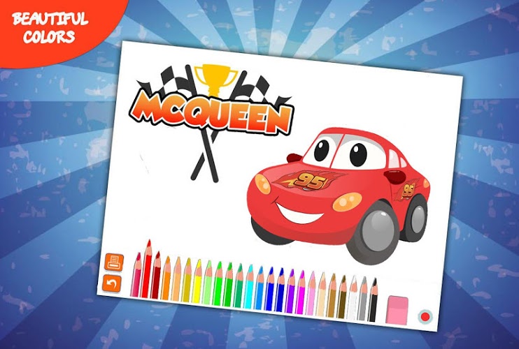 Mcqueen Coloring Car截图1