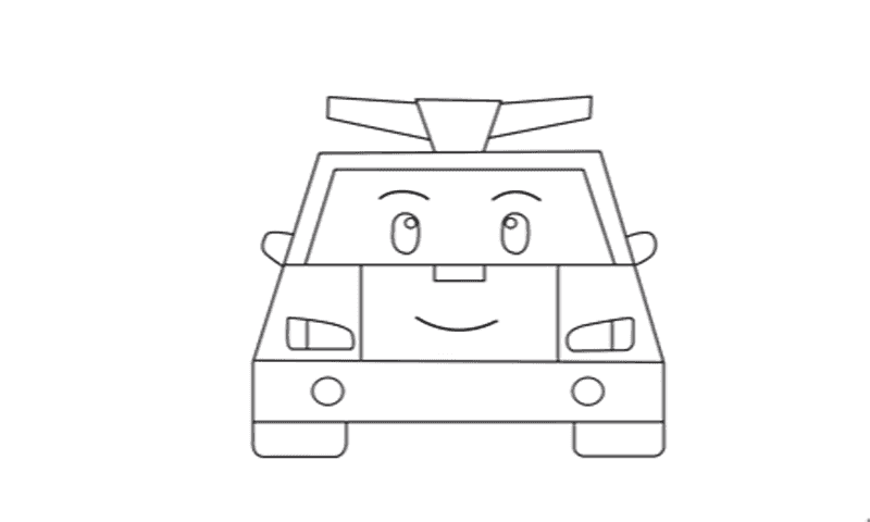 How To Draw Robocar Poli截图1