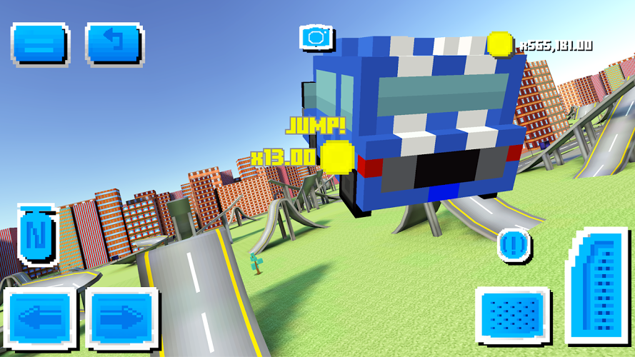 Blocky Car Driving截图1