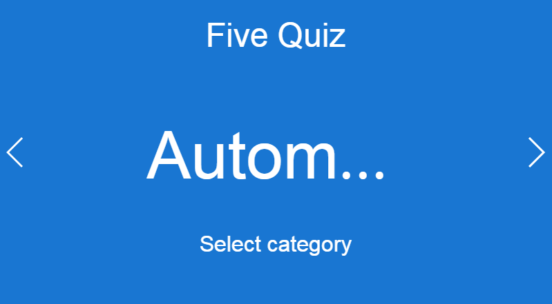 Five Quiz截图1