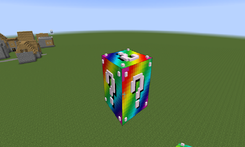 Rainbow Lucky Block Addon MCPE截图2