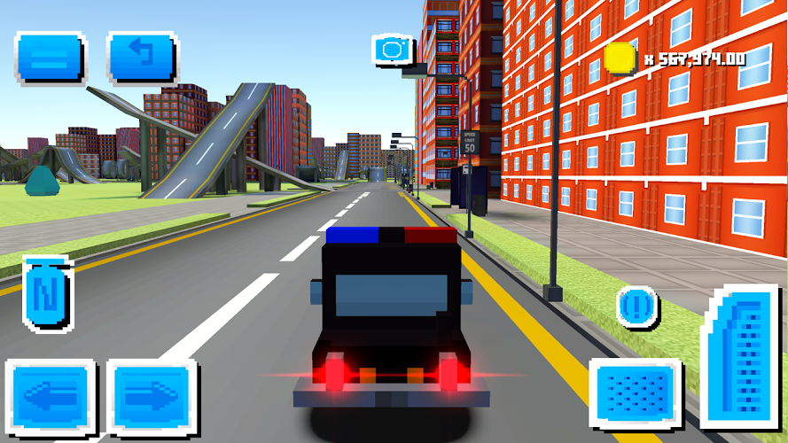 Blocky Car Driving截图5