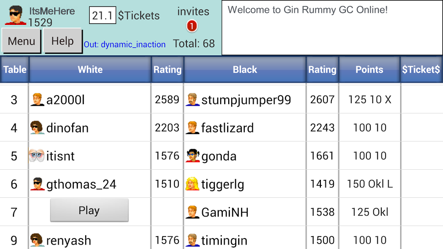 Gin Rummy GC Online截图2