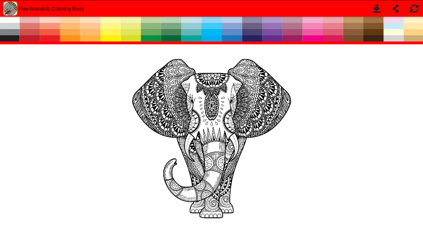 Free Mandala Coloring Book截图5