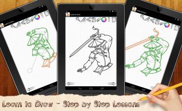 Learn to Draw Ninja Heroes Shadow Fight截图3