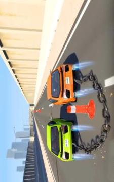 Chained Cars Beam Drive Game截图
