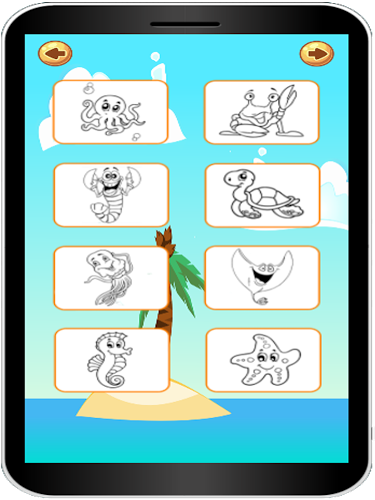 Ocean Animals Coloring Book截图5