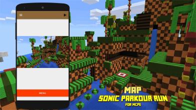 Map Sonic Parkour Run for MCPE截图1