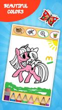 Pony Little for Coloring Book Game截图3