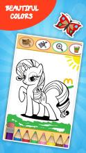 Pony Little for Coloring Book Game截图4