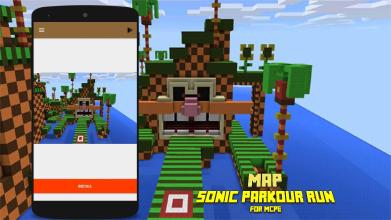 Map Sonic Parkour Run for MCPE截图3