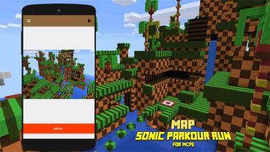 Map Sonic Parkour Run for MCPE截图2