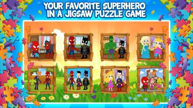 Spider Patrol Superhero Jigsaw Puzzle - Kids Game截图1