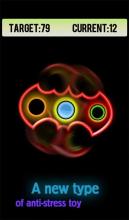 Fidget Hand Spinner Neon Glow截图2