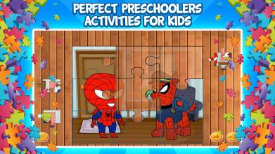 Spider Patrol Superhero Jigsaw Puzzle - Kids Game截图2