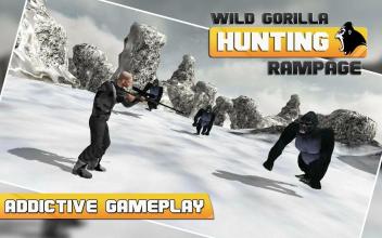 Wild Gorilla Animal Hunting 3D截图1