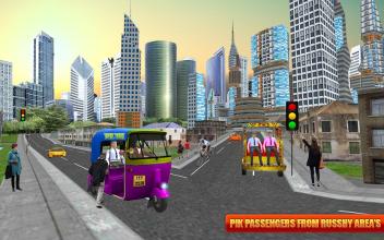 City Tuk Tuk Auto Rickshaw Taxi Driver 3D截图5