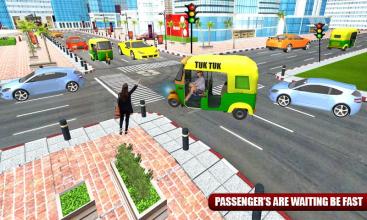 City Tuk Tuk Auto Rickshaw Taxi Driver 3D截图2