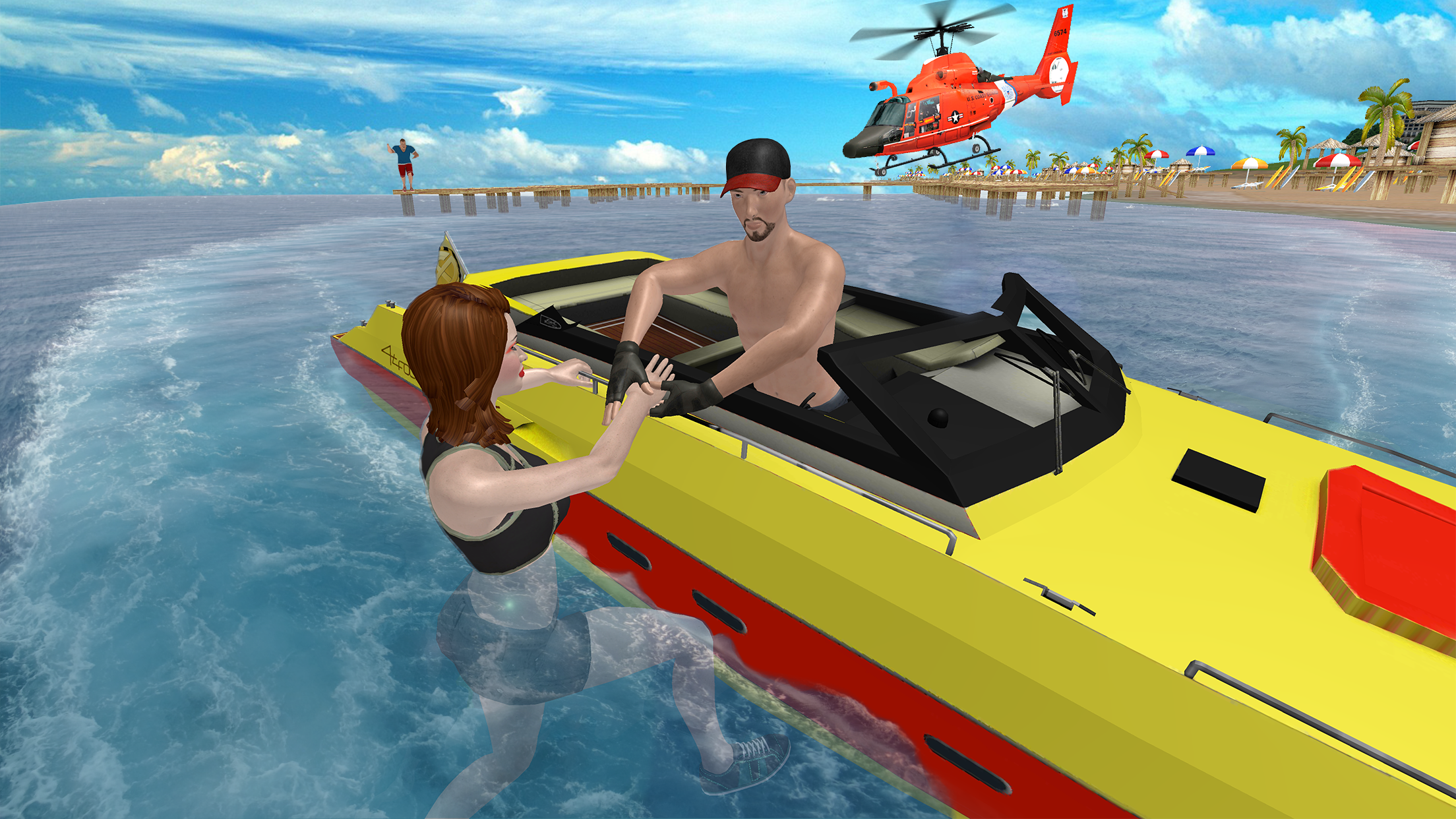 Coast Lifeguard Beach Rescue截图1