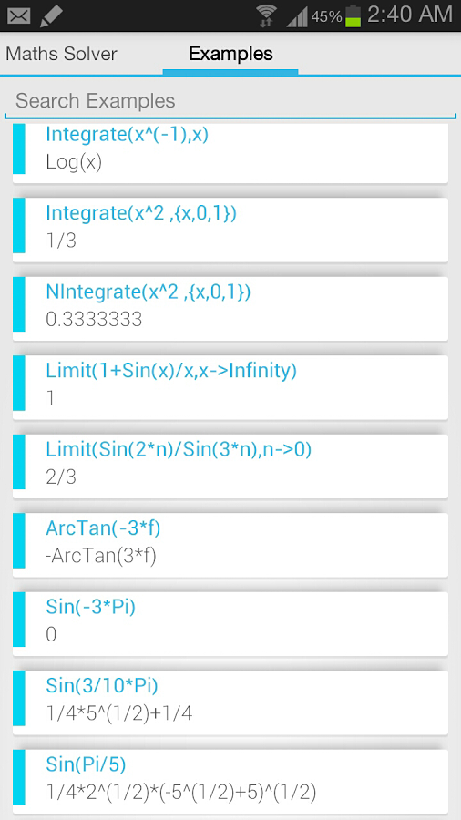 函数计算器Maths Solver截图5