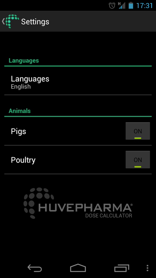 Huvepharma Dose Calculator截图2